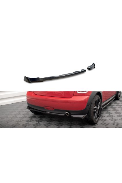 Maxton Design boční difuzory pod zadní nárazník pro Mini One R56, černý lesklý plast ABS