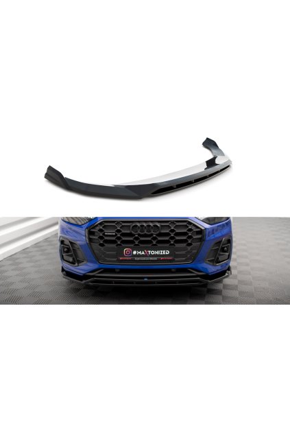 Maxton Design spoiler pod přední nárazník pro Audi SQ5 Mk2 Facelift, carbon-Look, vč. Sportback