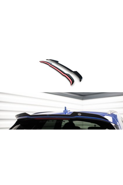 Maxton Design prodloužení spoileru pro Audi Q5 Mk2 S-Line Facelift, černý lesklý plast ABS