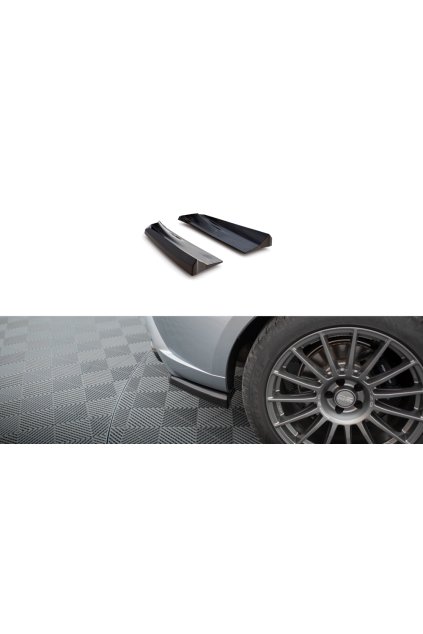 Maxton Design boční difuzory pod zadní nárazník pro Porsche Macan Mk1 Facelift 2, carbon-Look