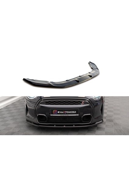 Maxton Design spoiler pod přední nárazník pro Mini Cooper F56 Facelift, carbon-Look