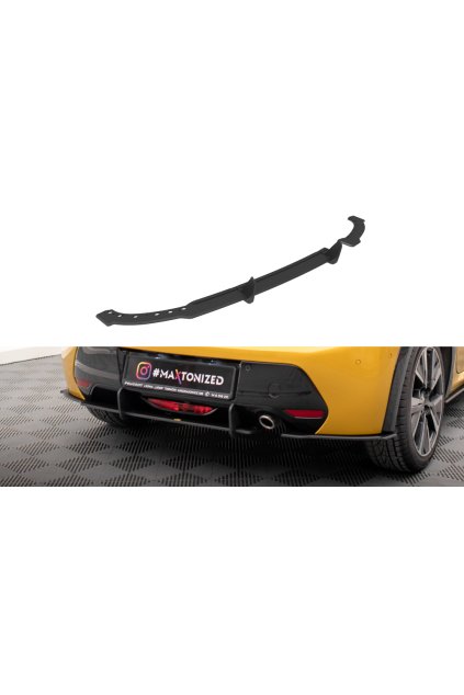 Maxton Design "Street Pro" boční difuzory pod zadní nárazník pro Peugeot 208 GT Mk2, plast ABS bez povrchové úpravy, s černou a červenou linkou