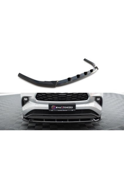 Maxton Design spoiler pod přední nárazník pro Toyota Highlander Mk4, carbon-Look