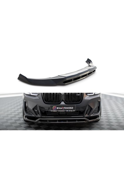 Maxton Design spoiler pod přední nárazník pro BMW X3 G01 Facelift M-Pack, carbon-Look