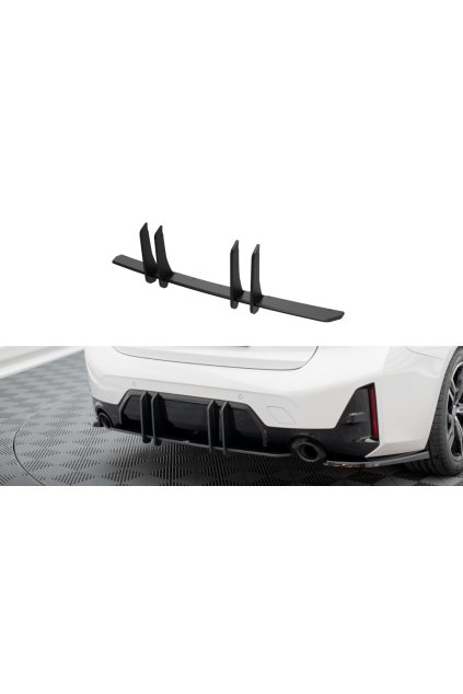 Maxton Design "Street Pro" difuzor zadního nárazníku pro BMW řada 3 G20 Facelift M-Pack, G21 Facelift M-Pack, plast ABS bez povrchové úpravy