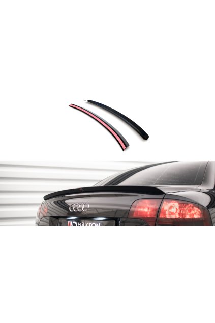 Maxton Design prodloužení spoileru pro Audi A4 B7, carbon-Look, Sedan S-Line