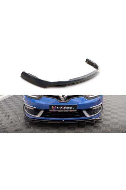 Maxton Design spoiler pod přední nárazník pro Renault Megane Mk3 Facelift, carbon-Look, GT Line Grandtour