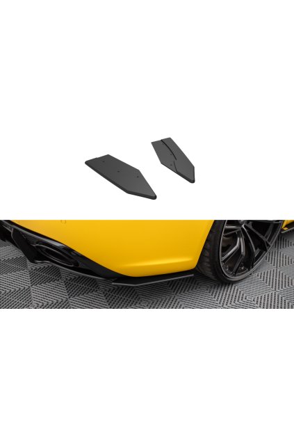 Maxton Design "Street Pro" boční difuzory pod zadní nárazník pro Audi RS4 B8, plast ABS bez povrchové úpravy