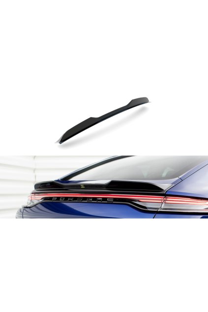 Maxton Design prodloužení spoileru 3d pro Porsche Panamera 971 Facelift E-Hybrid, černý lesklý plast ABS