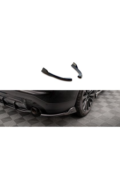 Maxton Design boční difuzory pod zadní nárazník pro BMW X3 G01, černý lesklý plast ABS