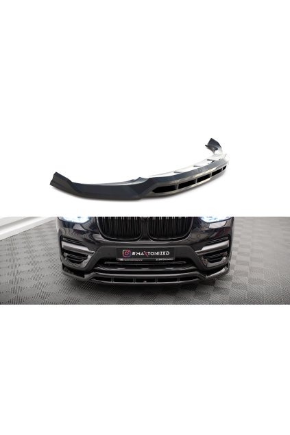 Maxton Design spoiler pod přední nárazník pro BMW X3 G01, černý lesklý plast ABS
