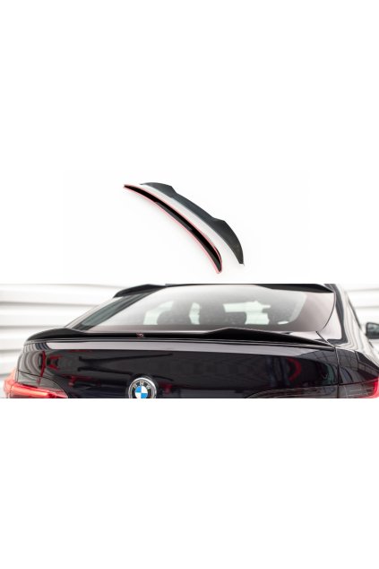 Maxton Design prodloužení spoileru 3d pro BMW X4 G02 Facelift, černý lesklý plast ABS, M-Pack