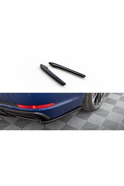 Maxton Design boční difuzory pod zadní nárazník pro Audi A4 B9 Competition, černý lesklý plast ABS