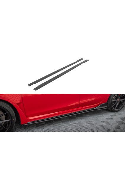 Maxton Design "Street Pro" difuzory pod boční prahy pro Honda Civic Mk11 Type-R, plast ABS bez povrchové úpravy