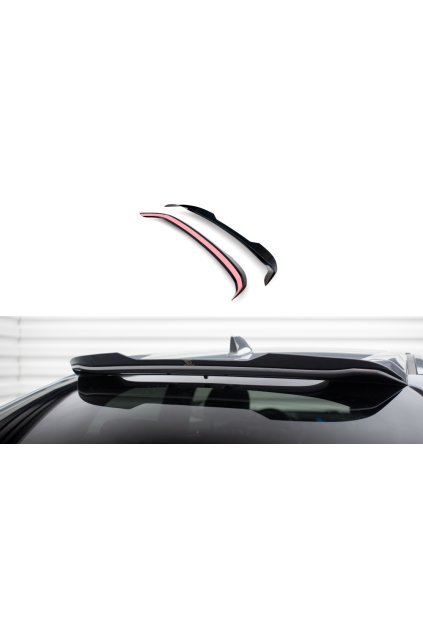 Maxton Design horní prodloužení spoileru pro Honda Civic Mk10 Sport, černý lesklý plast ABS