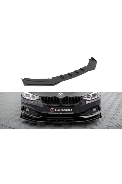 Maxton Design "Street Pro" spoiler pod přední nárazník s křidélky pro BMW řada 4 F36, plast ABS bez povrchové úpravy