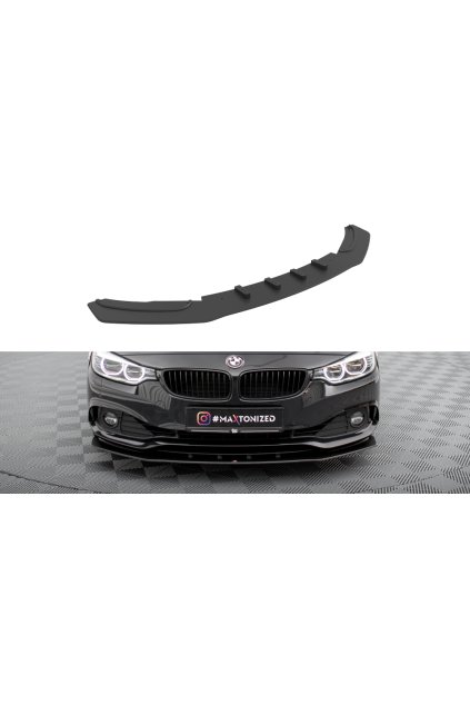 Maxton Design "Street Pro" spoiler pod přední nárazník pro BMW řada 4 F36, plast ABS bez povrchové úpravy, s červenou linkou