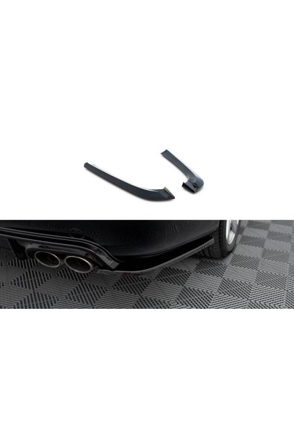 Maxton Design boční difuzory pod zadní nárazník ver.2 pro Mercedes CLK W209, černý lesklý plast ABS