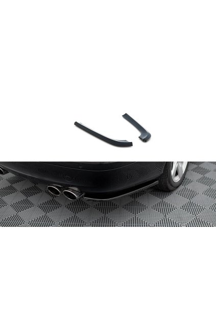Maxton Design boční difuzory pod zadní nárazník ver.1 pro Mercedes CLK W209, černý lesklý plast ABS