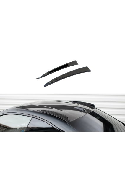 Maxton Design krátké střešní ližiny pro BMW M2 G87, černý lesklý plast ABS
