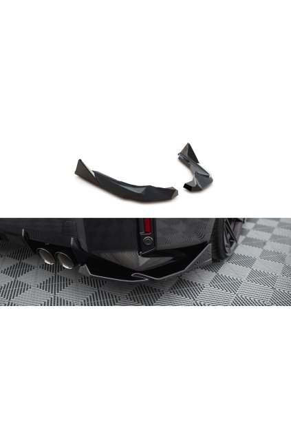 Maxton Design boční difuzory pod zadní nárazník ver.2 pro BMW M2 G87, černý lesklý plast ABS