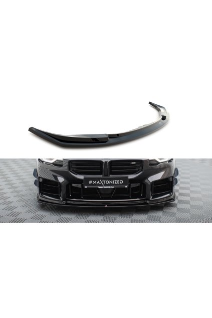 Maxton Design spoiler pod přední nárazník ver.4 pro BMW M2 G87, černý lesklý plast ABS
