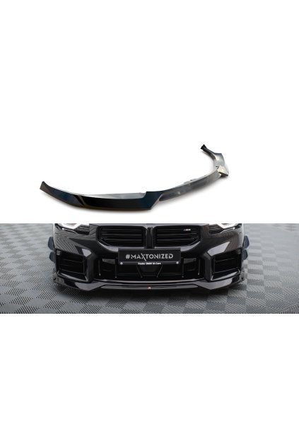 Maxton Design spoiler pod přední nárazník pro BMW M2 G87, černý lesklý plast ABS