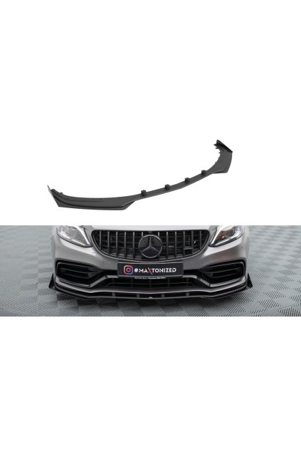 Maxton Design "Street Pro" spoiler pod přední nárazník s křidélky pro Mercedes třída C W205 Facelift/63 AMG/Sedan/Estate, plast ABS bez povrchové úpravy
