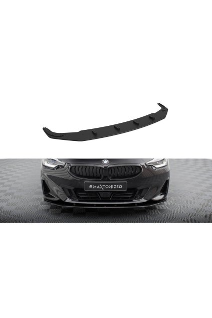Maxton Design "Street Pro" spoiler pod přední nárazník pro BMW řada 2 G42 Standard, plast ABS bez povrchové úpravy, s červenou linkou