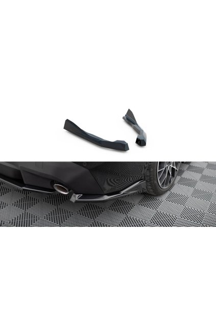 Maxton Design boční difuzory pod zadní nárazník ver.2 pro BMW řada 2 G42 Standard, černý lesklý plast ABS