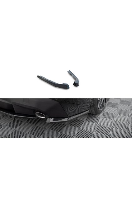 Maxton Design boční difuzory pod zadní nárazník ver.1 pro BMW řada 2 G42 Standard, černý lesklý plast ABS