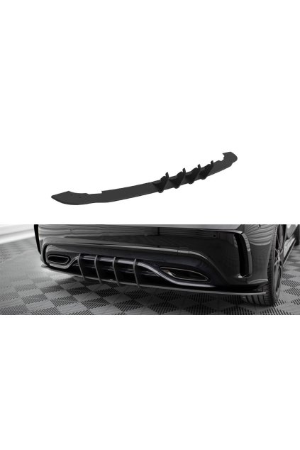 Maxton Design "Street Pro" difuzor zadního nárazníku pro Mercedes třída A W176 Facelift AMG-Line, plast ABS bez povrchové úpravy