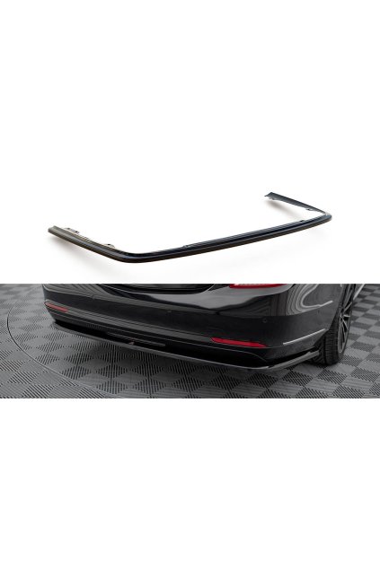 Maxton Design středový spoiler pod zadní nárazník ver.1 pro Mercedes třída S W222 Standard, černý lesklý plast ABS