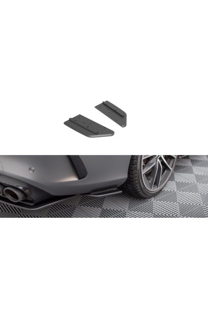Maxton Design "Street Pro" boční difuzory pod zadní nárazník pro Mercedes třída C W205 Facelift/43 AMG/Coupe, plast ABS bez povrchové úpravy
