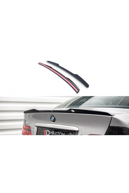 Maxton Design prodloužení víka kufru pro BMW řada 3 E46, černý lesklý plast ABS, Coupe