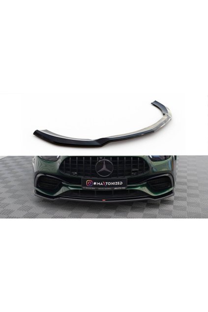 Maxton Design spoiler pod přední nárazník pro Mercedes třída E W213 Facelift/63AMG, černý lesklý plast ABS