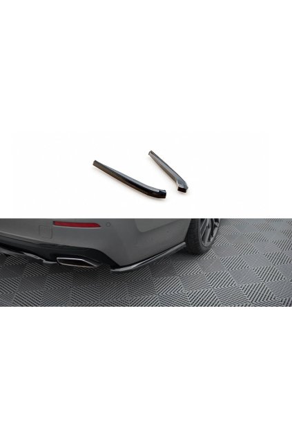 Maxton Design boční difuzory pod zadní nárazník pro BMW řada 5 G30 FL, G31 FL, černý lesklý plast ABS