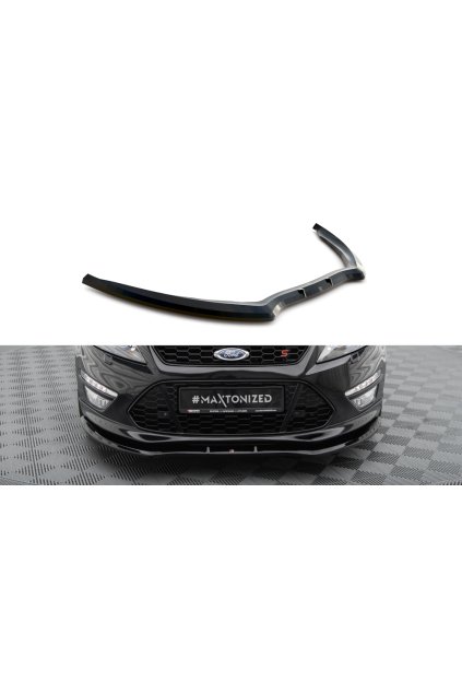 Maxton Design spoiler pod přední nárazník pro Ford Mondeo ST-Line Mk4 Facelift, černý lesklý plast ABS, Combi