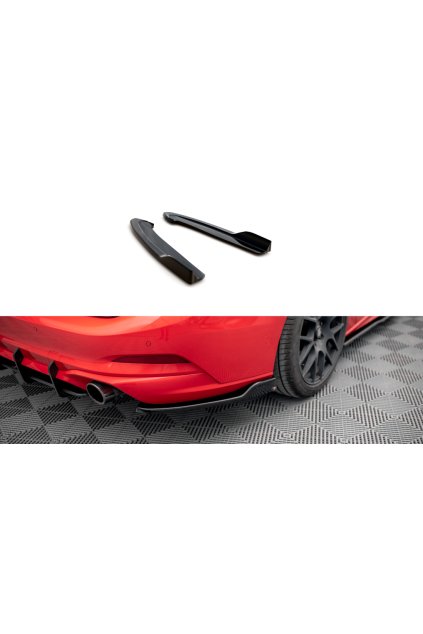 Maxton Design boční difuzory pod zadní nárazník v.6 pro Ford Focus Mk4, černý lesklý plast ABS, Estate ST-Line