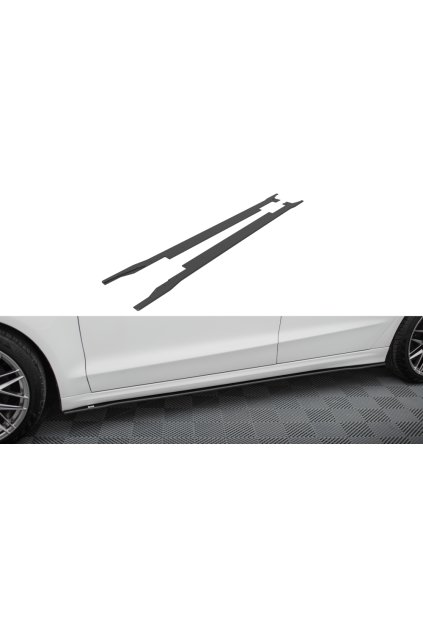 Maxton Design "Street Pro" difuzory pod boční prahy pro Ford Mondeo Mk5 Facelift, plast ABS bez povrchové úpravy, Sport