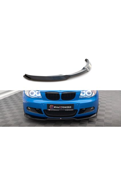 Maxton Design spoiler pod přední nárazník pro BMW řada 1 E87 Facelift, černý lesklý plast ABS, M-Pack