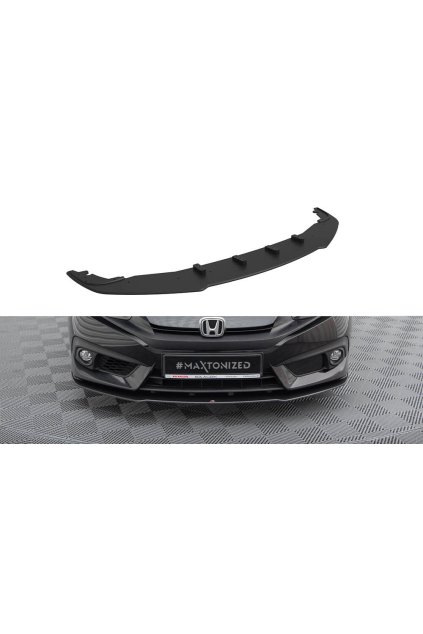 Maxton Design "Street Pro" spoiler pod přední nárazník pro Honda Civic Mk10, plast ABS bez povrchové úpravy
