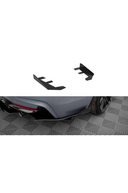 Maxton Design křidélka bočních difuzorů zad. nárazníku pro BMW řada 4 F32, plast ABS bez povrchové úpravy, Coupe M-Pack