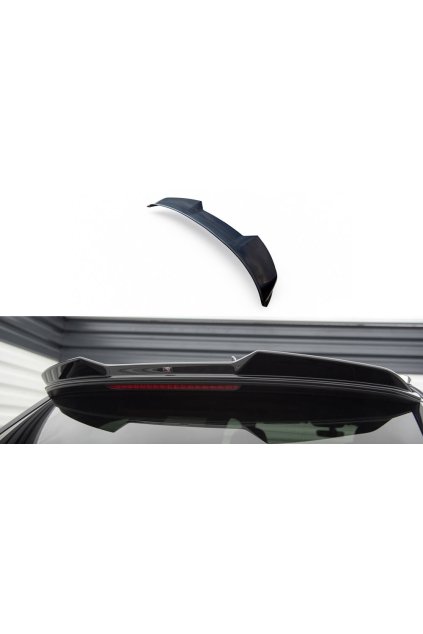 Maxton Design prodloužení spoileru 3d pro Audi Q7 Mk2, černý lesklý plast ABS