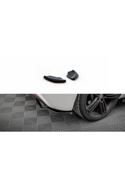 Maxton Design boční difuzory pod zadní nárazník ver.2 pro Volkswagen Scirocco R Mk3, černý lesklý plast ABS