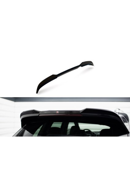 Maxton Design prodloužení spoileru 3d pro Porsche Cayenne Mk2 Facelift, černý lesklý plast ABS