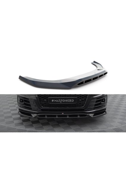Maxton Design spoiler pod přední nárazník ver.2 pro Audi SQ7 Mk2, černý lesklý plast ABS