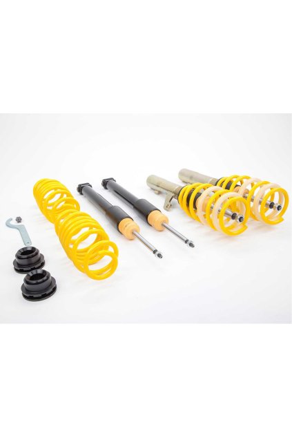 Výškově stavitelný podvozek ST Suspensions ST XA, ST XA, ST XA, ST XA se stavitelnou tuhostí pro Seat Toledo III 5P2 max zatížení PN 1101 - 1170 kg s prům. uchycení př. tl. 50 mm