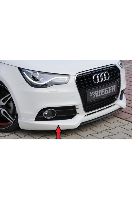 Rieger spoiler pod přední nárazník pro Audi A1 8X 3-dvéř., 5-dvéř. (sportback) před faceliftem, r.v. 08/10-12/14, plast ABS bez povrchové úpravy