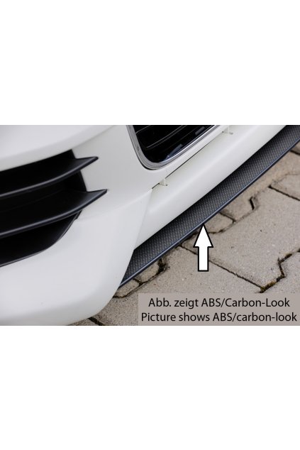 Rieger lipa pod přední nárazník Rieger pro Audi A1 8X 3-dvéř., 5-dvéř. (sportback) před faceliftem, 08/10-12/14, plast ABS bez povrchové úpravy